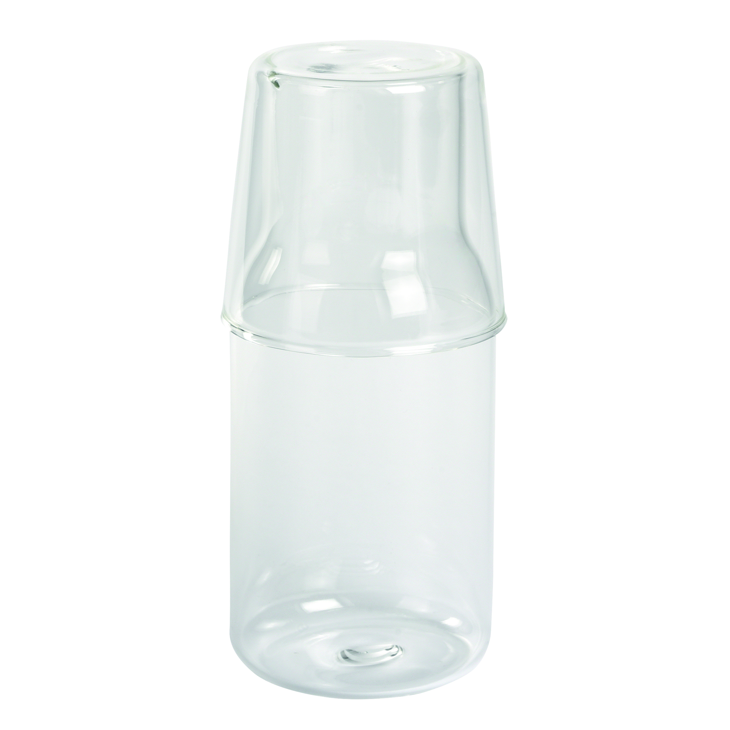 CALMY - Carafe en verre avec verre