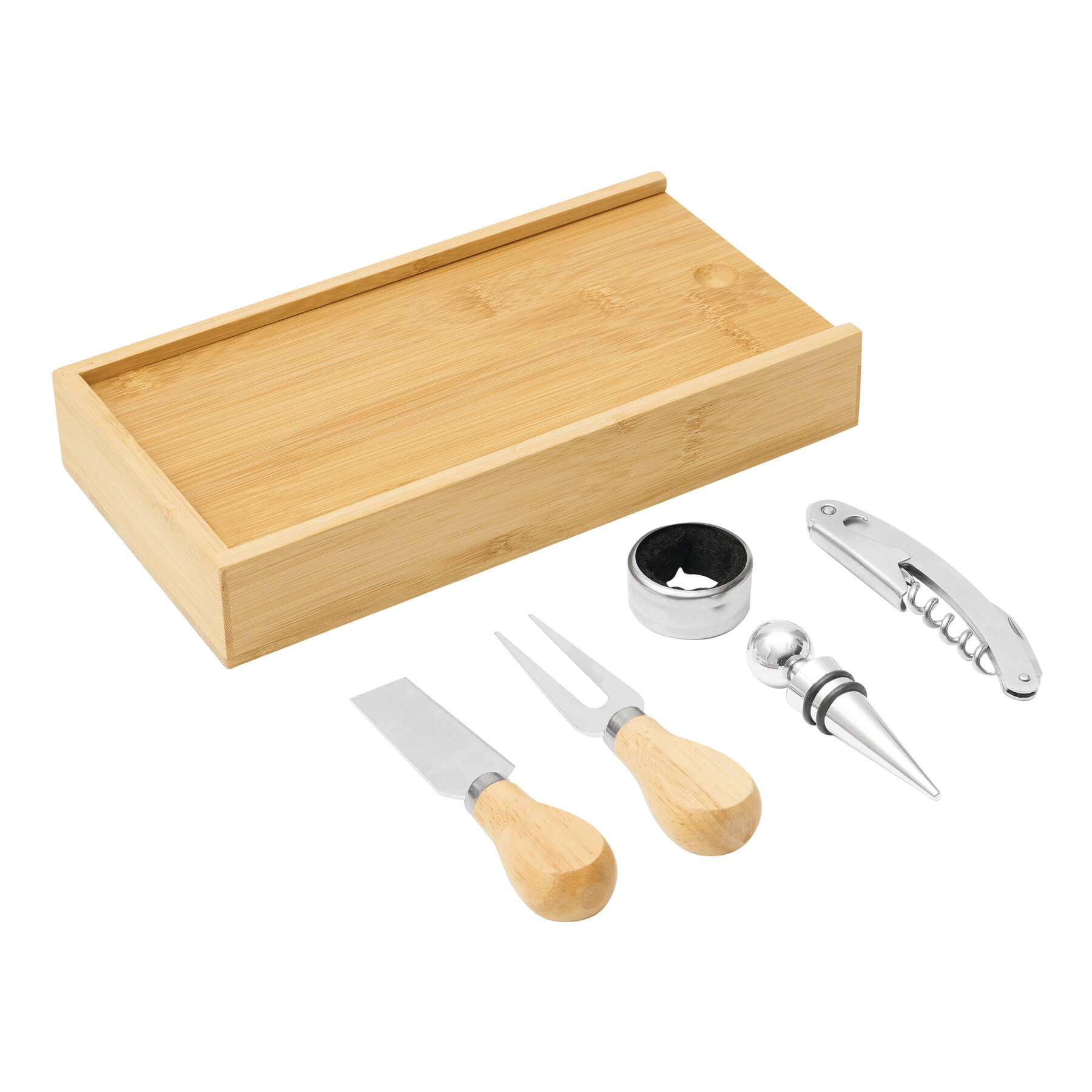 BAMBOO WINE - Zestaw do wina i serów w b...