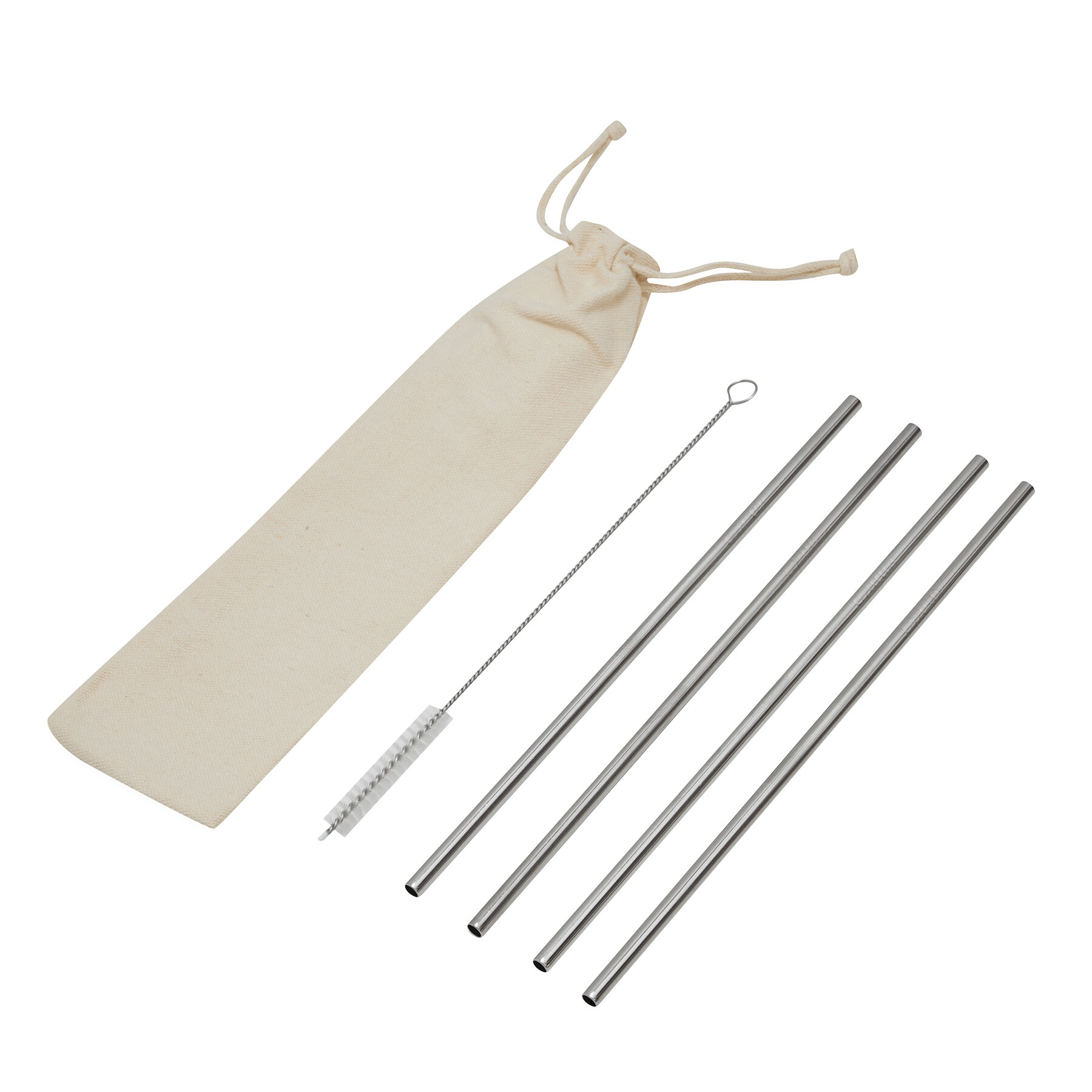 DRINK FRIENDLY - Zestaw słomek ze stali...