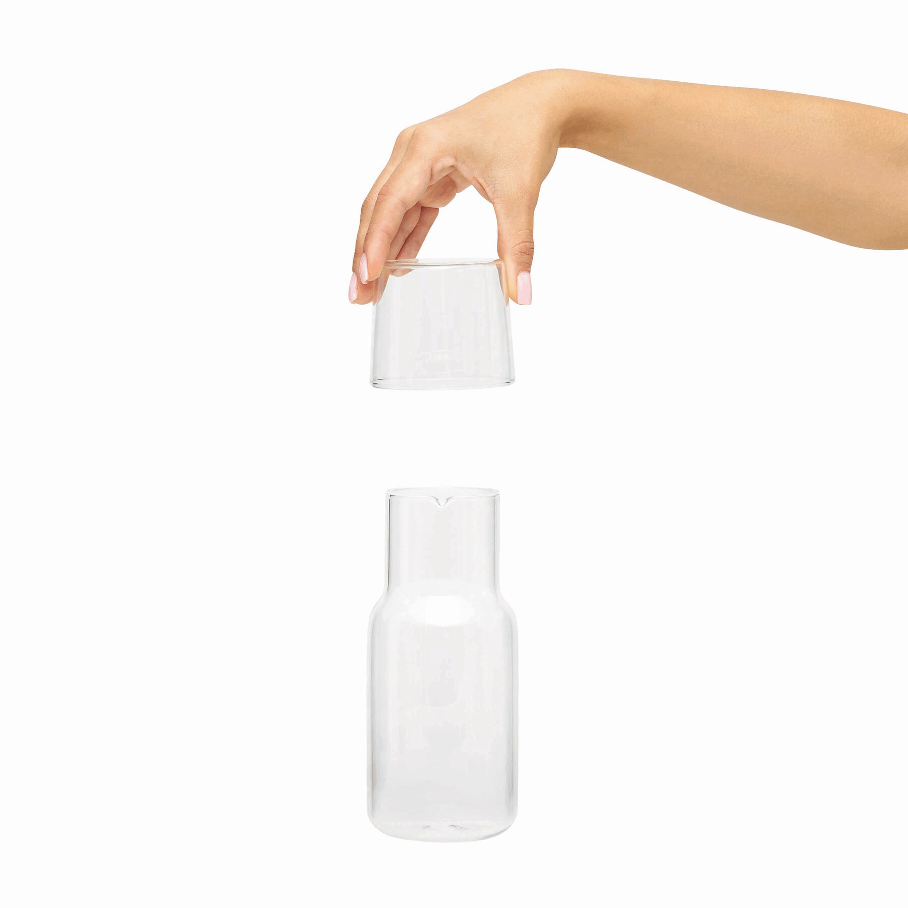 Vue 8 de CALMY - Carafe en verre avec verre