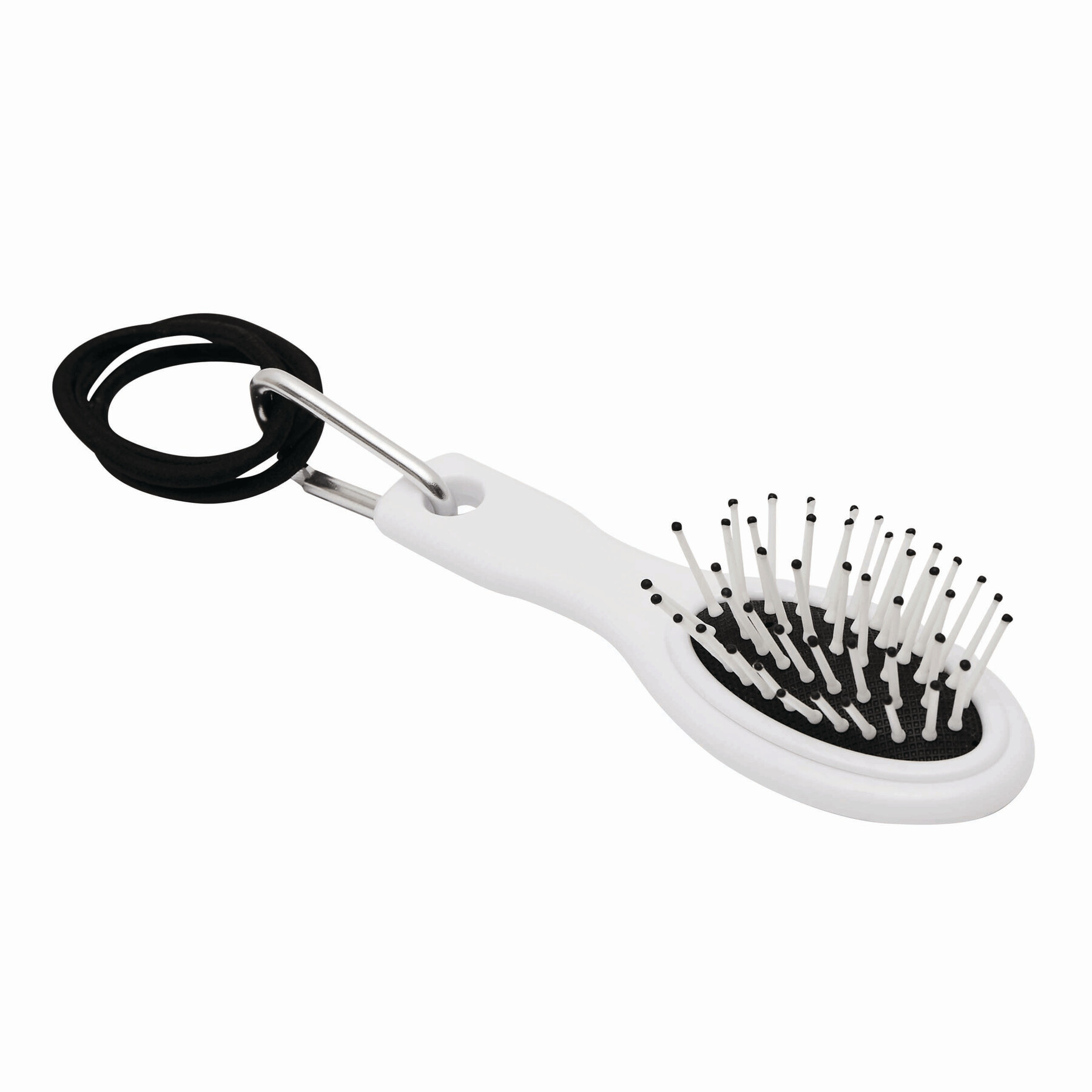 COIFFEUR - Brosse de voyage avec élastiques à cheveux
