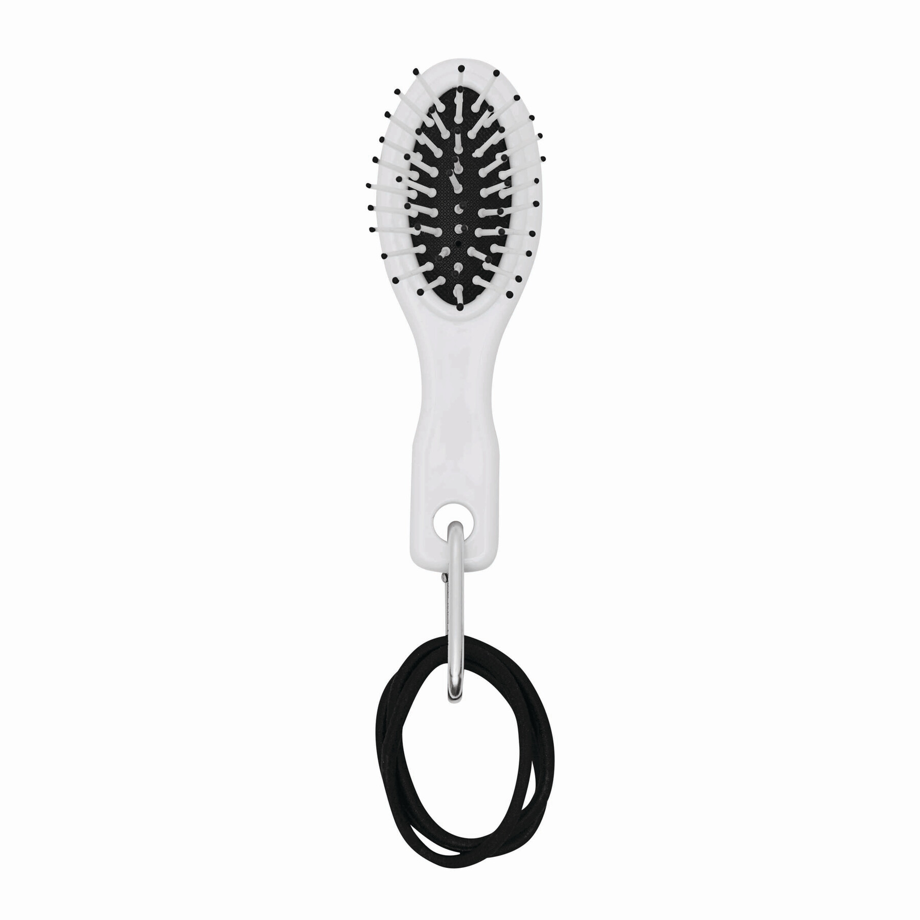 Vue 2 de COIFFEUR - Brosse de voyage avec élastiques à cheveux