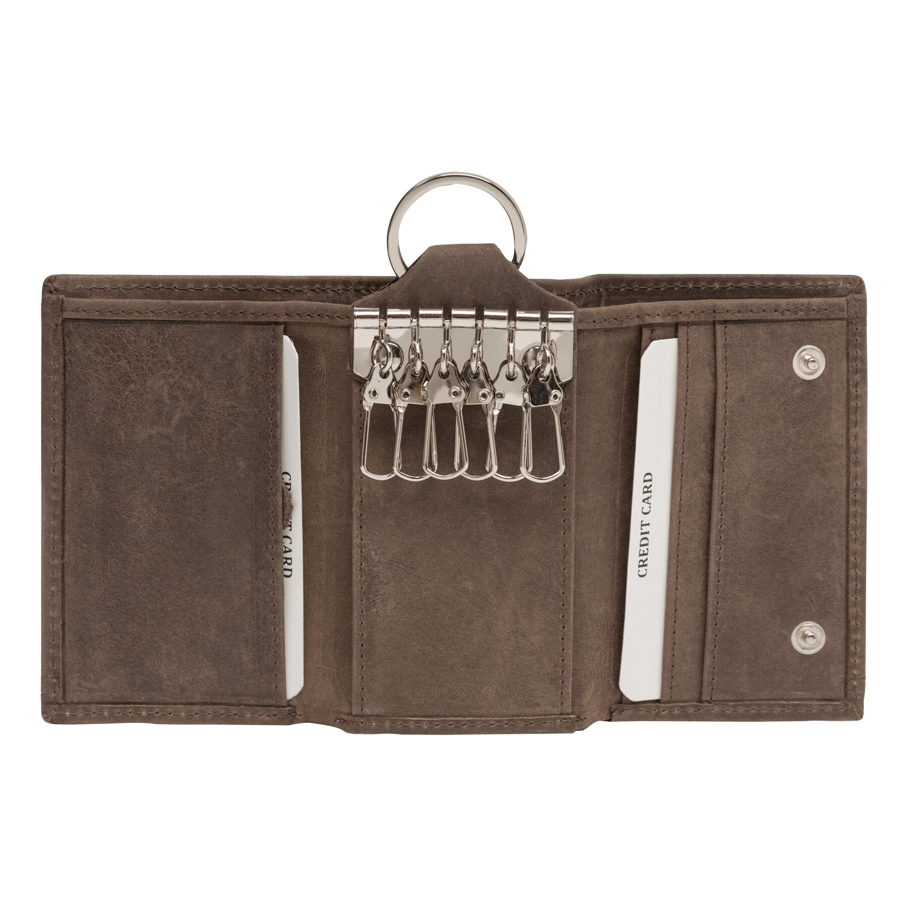 Vue 5 de WILD STYLE - Etui porte-clé en cuir véritable