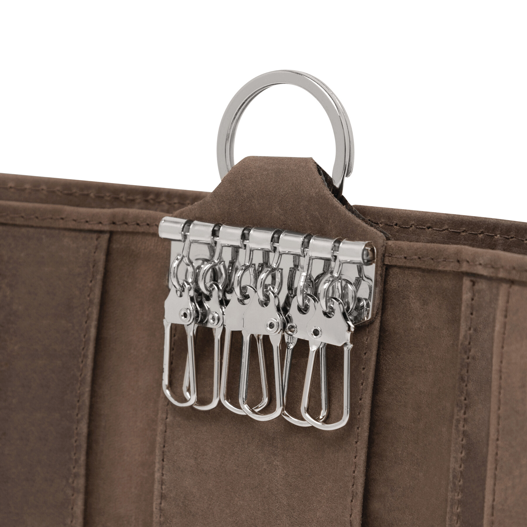 Vue 7 de WILD STYLE - Etui porte-clé en cuir véritable