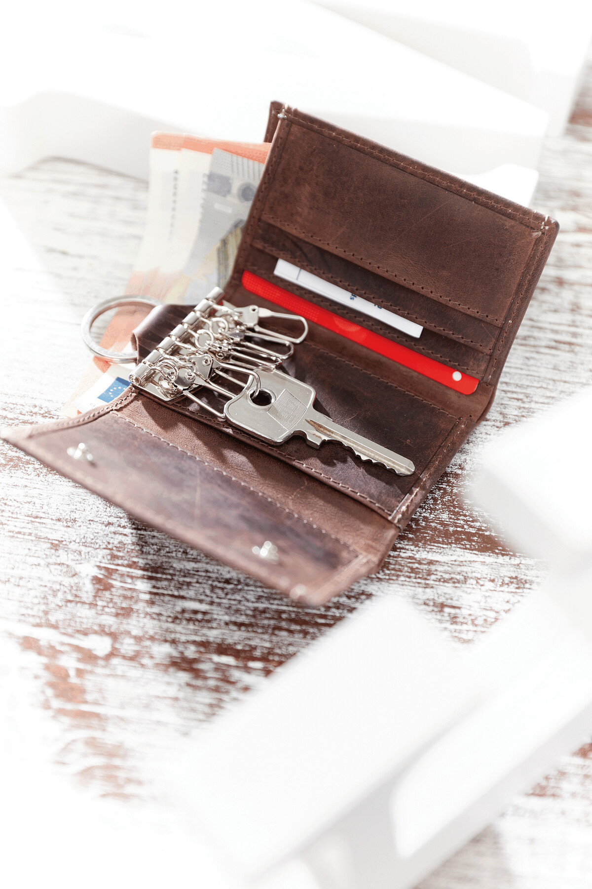 WILD STYLE - Etui porte-clé en cuir véritable
