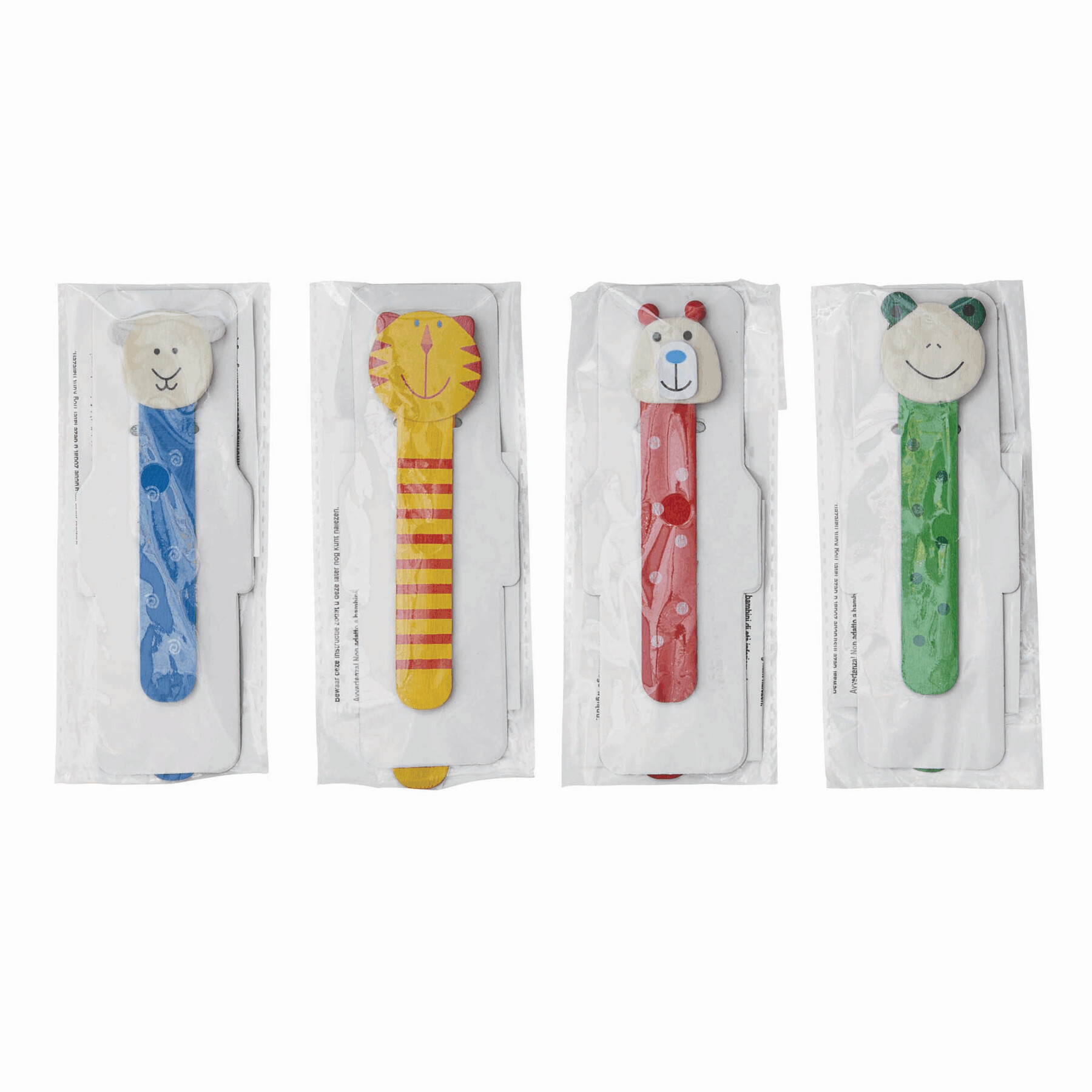 Vue 3 de FUNNY ANIMALS - Marque-pages en bois