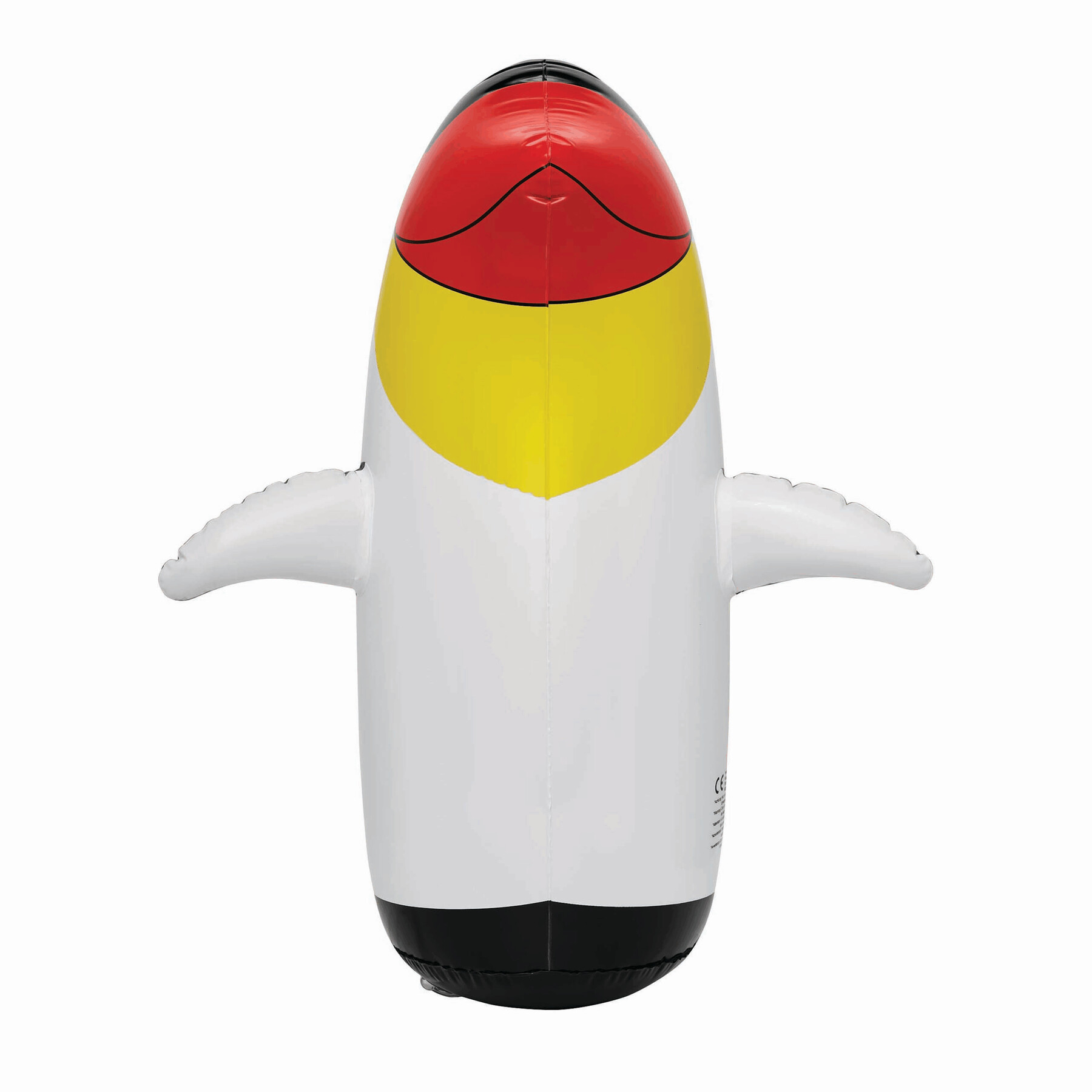Vue 2 de STAND UP - Pingouin gonflable bancal