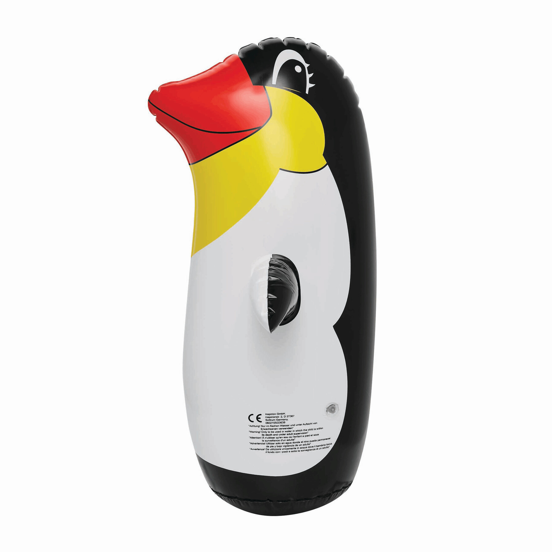 Vue 5 de STAND UP - Pingouin gonflable bancal
