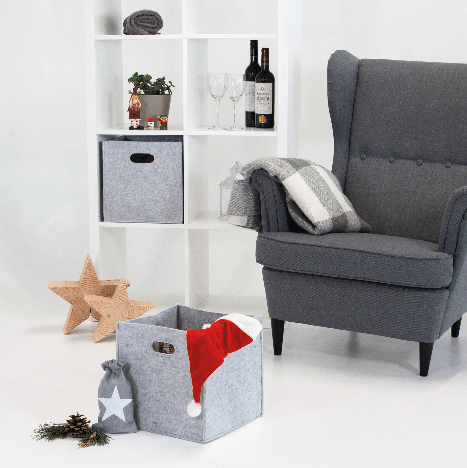 Vue 8 de HYGGE - Boîte de rangement en feutre