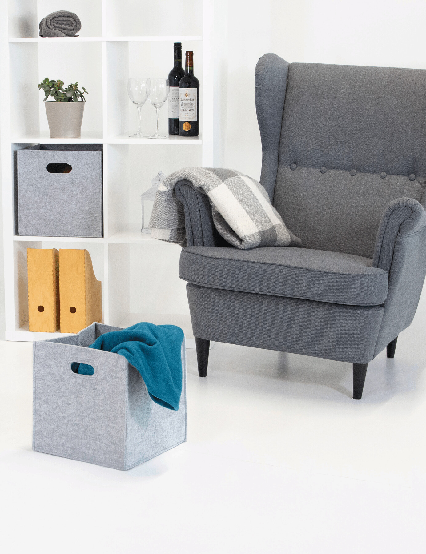 Vue 9 de HYGGE - Boîte de rangement en feutre