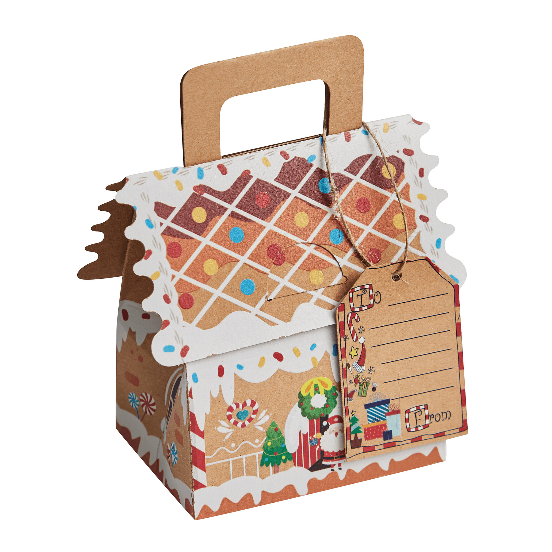 SMALL PRESENT - Maison en carton à offrir