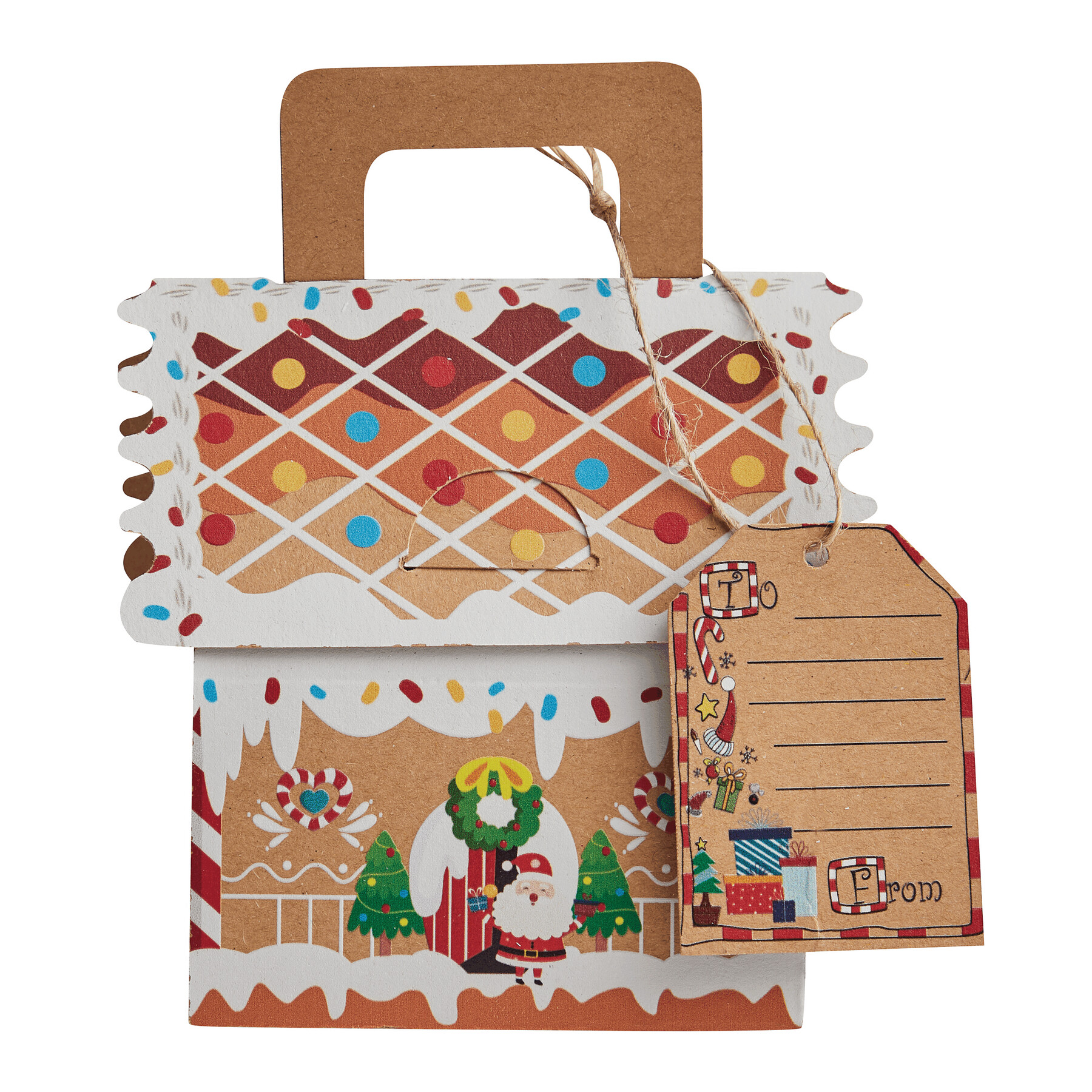 Vue 2 de SMALL PRESENT - Maison en carton à offrir