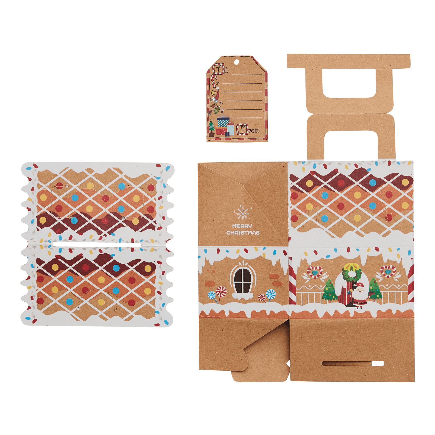 Vue 4 de SMALL PRESENT - Maison en carton à offrir